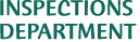 Inspections Department header