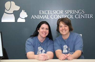 Animal Control Officers Melissa Davis and Kristina Baxter